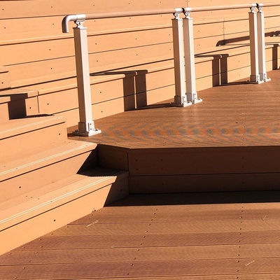 Un buon prezzo. WPC legno plastica composito pavimentazione pannelli di pavimento resistente alle intemperie in linea