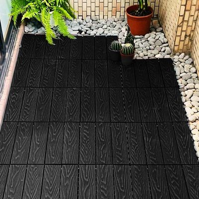 Un buon prezzo. Piastrelle per terrazzi in legno duro per patio Piastrelle per pavimenti in legno impermeabili Basso mantenimento in linea