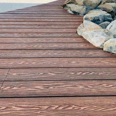 Un buon prezzo. Decking composito 3D con texture Decking composito in legno in intaglio in linea