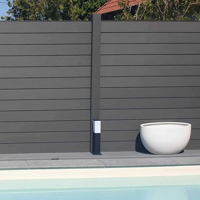 Un buon prezzo. Pannelli di recinzione in legno di plastica WPC per esterni Rivestimento di recinzioni composite in linea