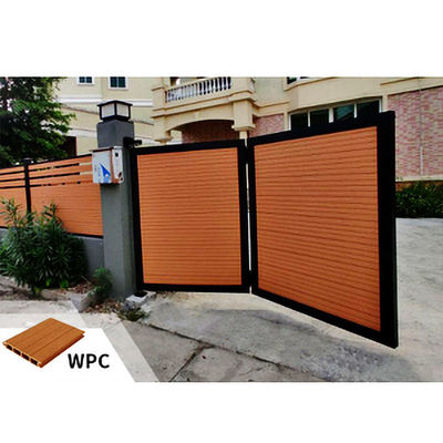 Un buon prezzo. Moderno pannello di WPC per cancello porta in legno di WPC in plastica composita in linea