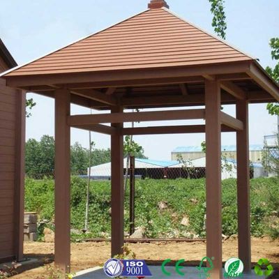 Un buon prezzo. Pavilion esterno di gazebo in legno e plastica composto 10x10 piedi in linea